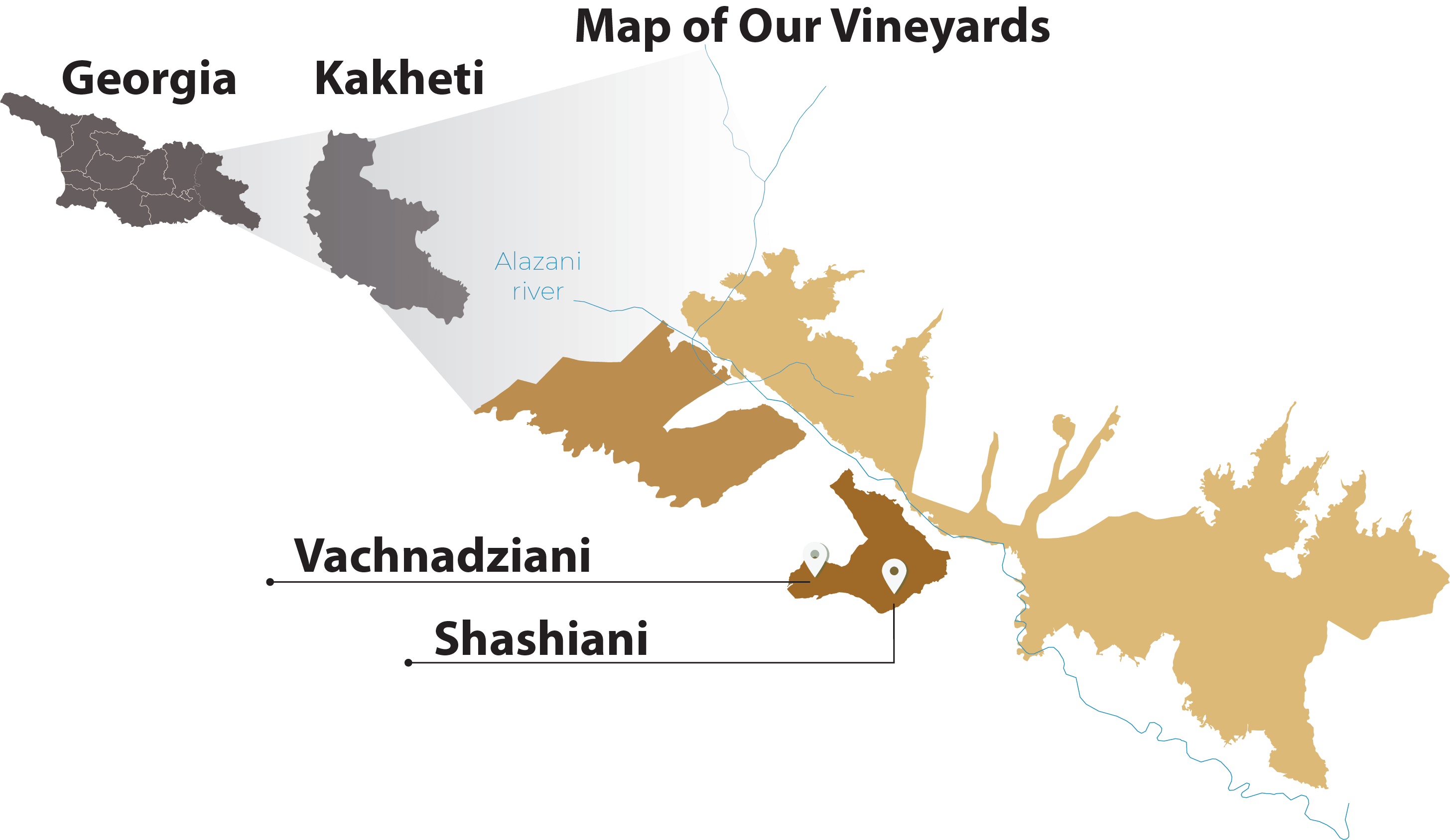 Map of vineyards